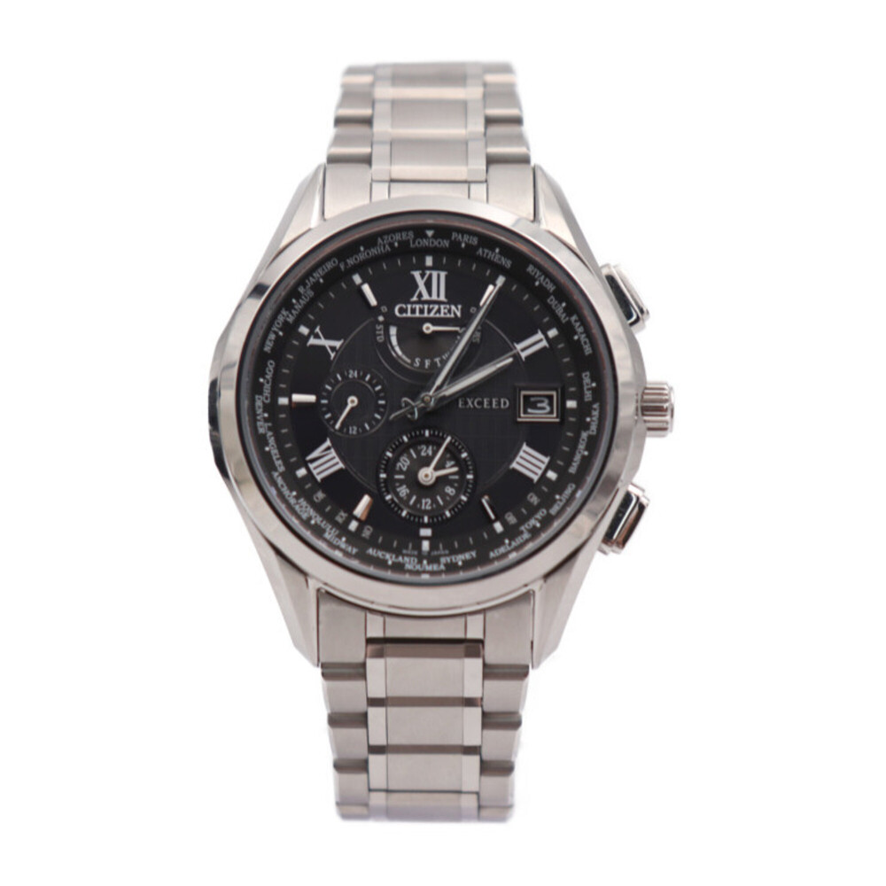 Citizen Citizen Exceed Exceed Watch H820-T023916 Titanium Silver Black Dial E...